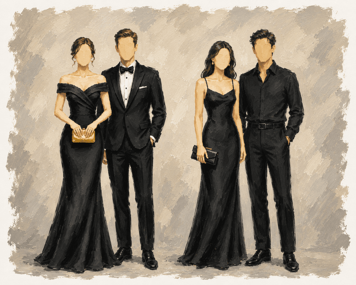 Dress code — black formal attire